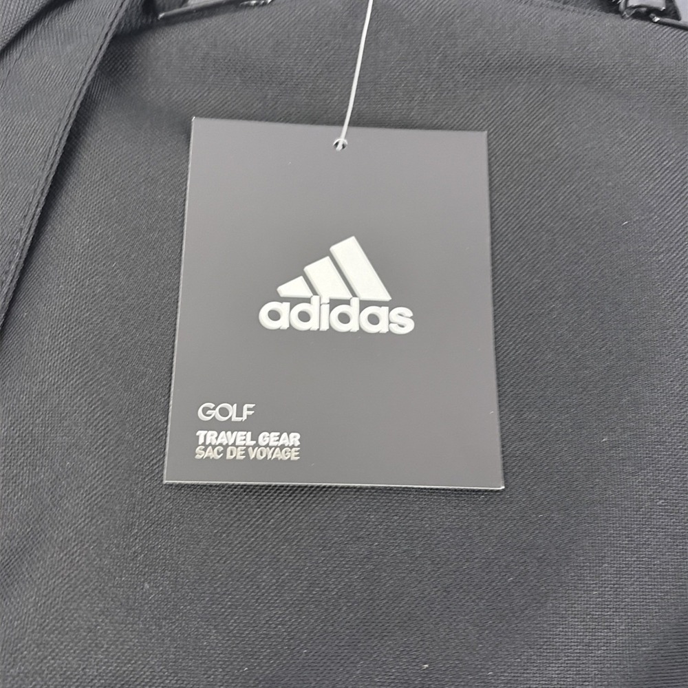 Adidas Golf Medium Black Backpack Bag 3 Gray Stripe DW9445 NWT - Picture 4 of 11